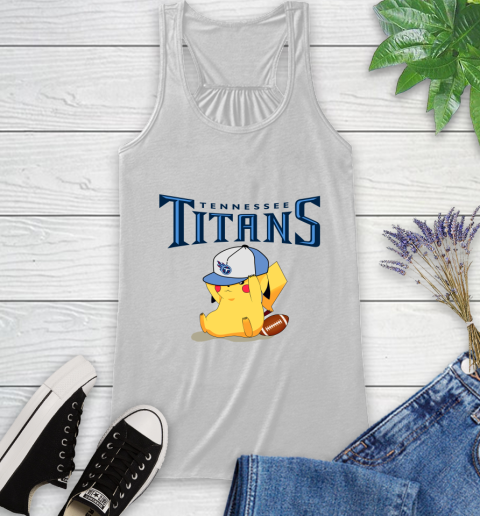 NFL Pikachu Football Tennessee Titans Racerback Tank