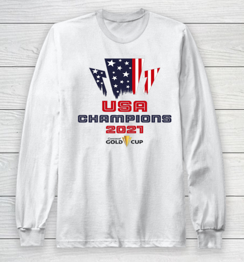 USA Champions 2021 Gold Cup Jersey Concacaf Long Sleeve T-Shirt