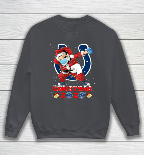 Indianapolis Colts Funny Santa Claus Dabbing Christmas 2020 NFL Sweatshirt 4
