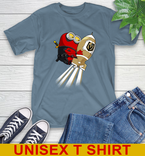 NHL Hockey Vegas Golden Knights Deadpool Minion Marvel Shirt T-Shirt 8