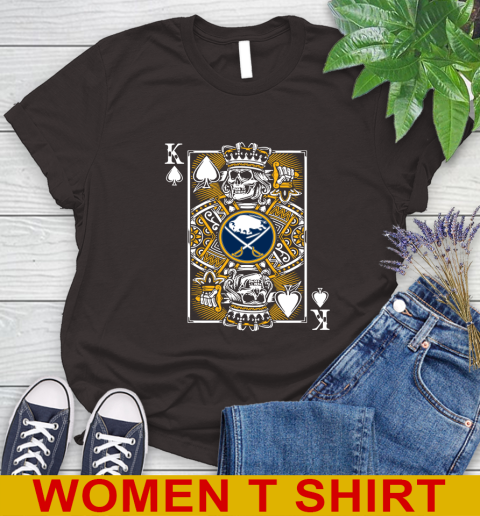 Buffalo Sabres NHL Hockey The King Of Spades Death Cards Shirt Women's T-Shirt 9
