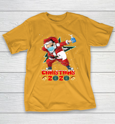 Dallas Stars Funny Santa Claus Dabbing Christmas 2020 NHL T-Shirt 2