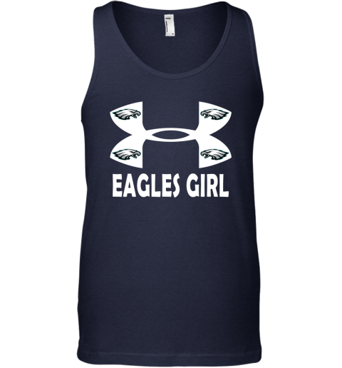 NFL Philadelphia Eagles Girl Under Armour Football Sports Women's V-Neck T- Shirt 