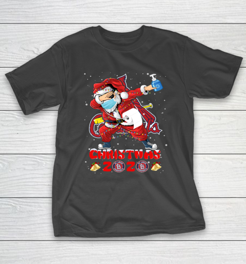 St.Louis Cardinals Funny Santa Claus Dabbing Christmas 2020 MLB T-Shirt