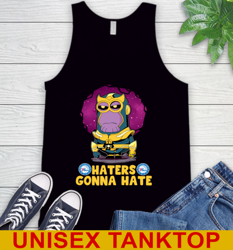 NBA Basketball Philadelphia 76ers Haters Gonna Hate Thanos Minion Marvel Shirt Tank Top 2