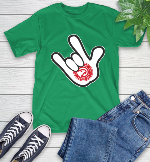 Atlanta Hawks NBA Basketball Mickey Rock Hand Disney T-Shirt 7