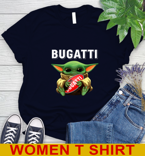 Star Wars Baby Yoda Hugs Bugatti Car Shirt 86