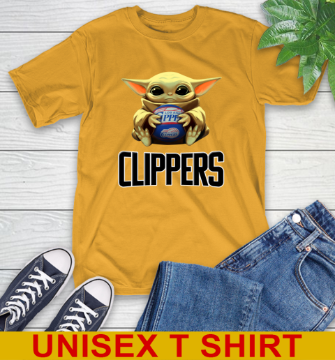 NBA Basketball LA Clippers Star Wars Baby Yoda Shirt 3
