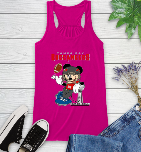NFL Tampa Bay Buccaneers Mickey Mouse Disney Super Bowl Football T Shirt Racerback Tank 8