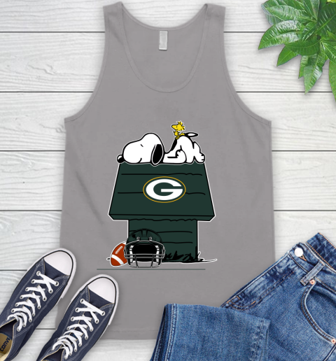 Green Bay Packers NFL Football Snoopy Woodstock The Peanuts Movie Tank Top 4