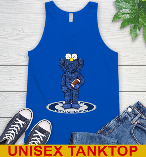 NFL Football Dallas Cowboys Kaws Bff Blue Figure Shirt Tank Top 5