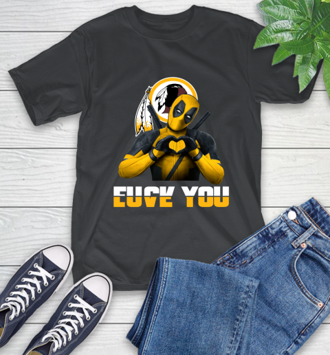 NHL Washington Redskins Deadpool Love You Fuck You Football Sports T-Shirt