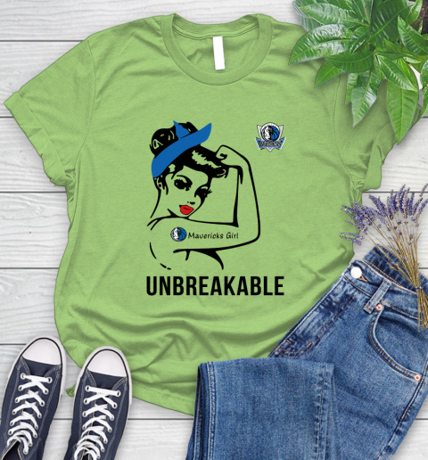NBA Dallas Mavericks Girl Unbreakable Basketball Sports Women's T-Shirt 7