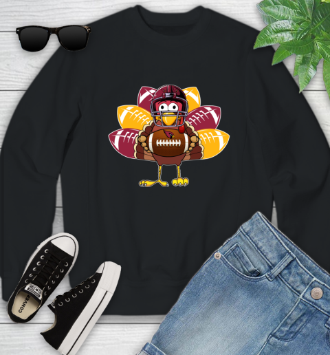 Arizona Cardinals Turkey Thanksgiving Day Youth Sweatshirt 2