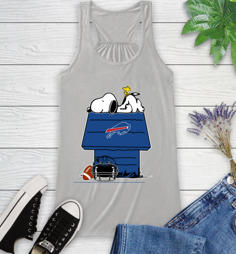 Buffalo Bills NFL Football Snoopy Woodstock The Peanuts Movie Racerback Tank