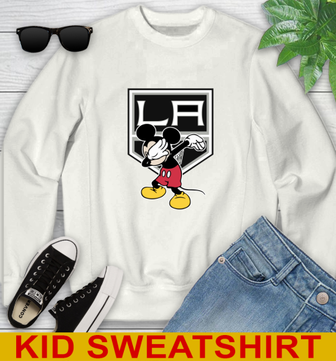 Los Angeles Kings NHL Hockey Dabbing Mickey Disney Sports Youth Sweatshirt