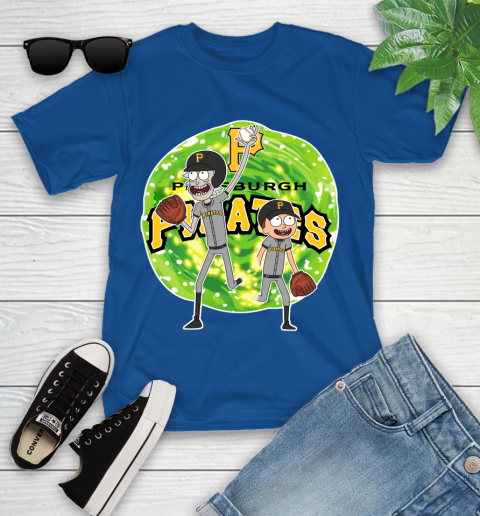 MLB Pittsburgh Pirates Rick And Morty Baseball Sports Youth T-Shirt 9