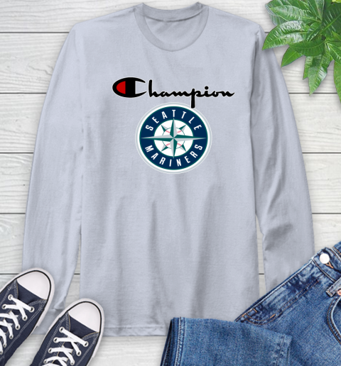 MLB Baseball Seattle Mariners Champion Shirt Long Sleeve T-Shirt 4
