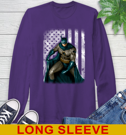 San Jose Sharks NHL Hockey Batman DC American Flag Shirt Long Sleeve T-Shirt 5