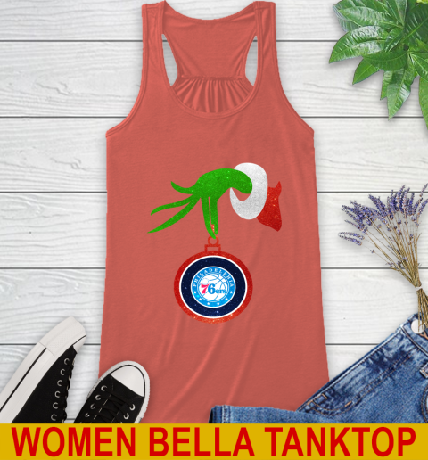 Philadelphia 76ers Grinch Merry Christmas NBA Basketball Racerback Tank 4