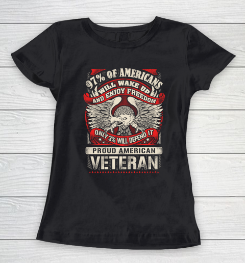 Veteran Shirt Veteran 97% Of American Women's T-Shirt