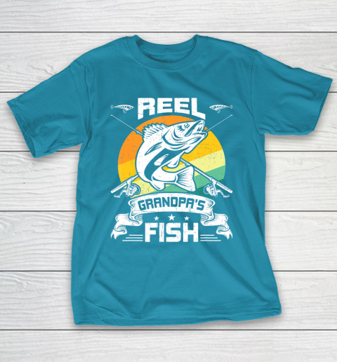 GrandFather gift shirt Reel Grandpa's Fish Funny Fly Fishing Gift T Shirt T-Shirt 17