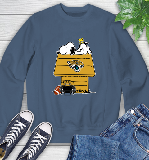 Jacksonville Jaguars NFL Football Snoopy Woodstock The Peanuts Movie Sweatshirt 7