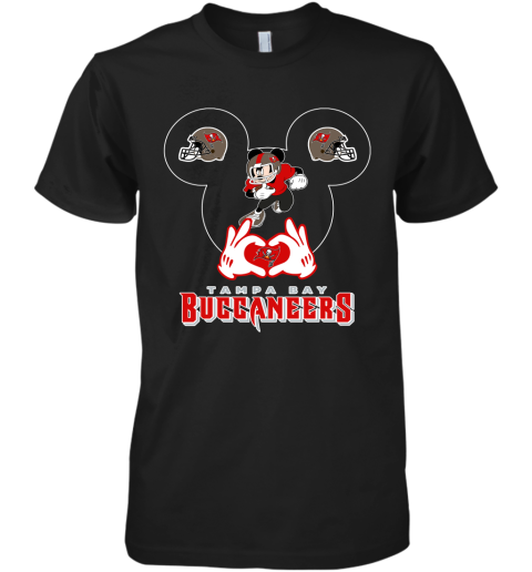 I Love The Buccaneers Mickey Mouse Tampa Bay Buccaneers s Premium Men's T-Shirt