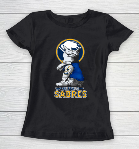 NHL My Cat Loves Buffalo Sabres Hockey Women's T-Shirt