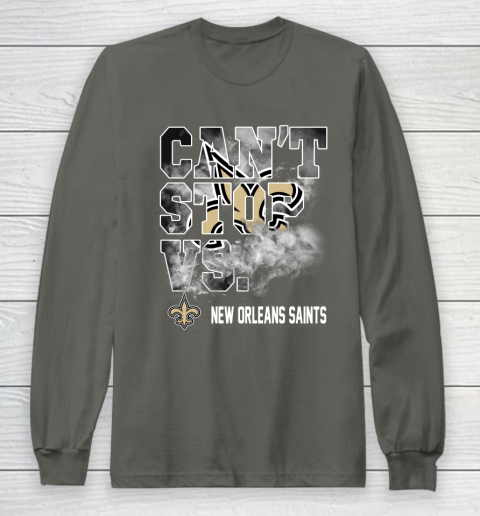NFL New Orleans Saints Can't Stop Vs Long Sleeve T-Shirt 5