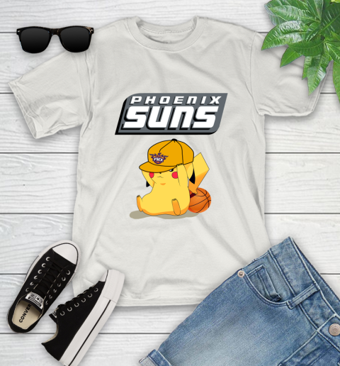 NBA Pikachu Basketball Sports Phoenix Suns Youth T-Shirt 12