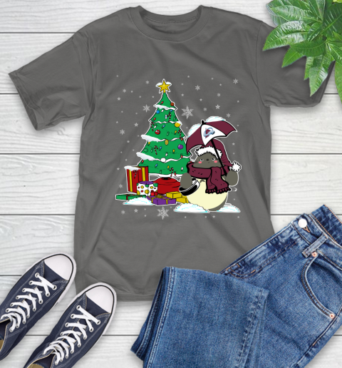 Colorado Avalanche NHL Hockey Cute Tonari No Totoro Christmas Sports T-Shirt 10