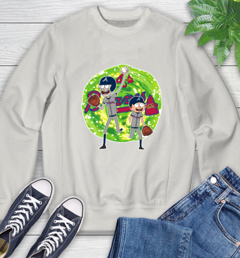 MLB Atlanta Braves Rick And Morty Baseball Sports Sweatshirt 12