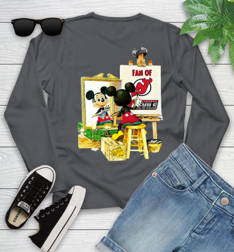 NHL Hockey New Jersey Devils Mickey Drawing Shirt 120