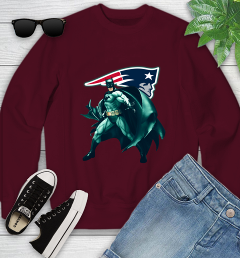 Batman patriots sweatshirt hotsell