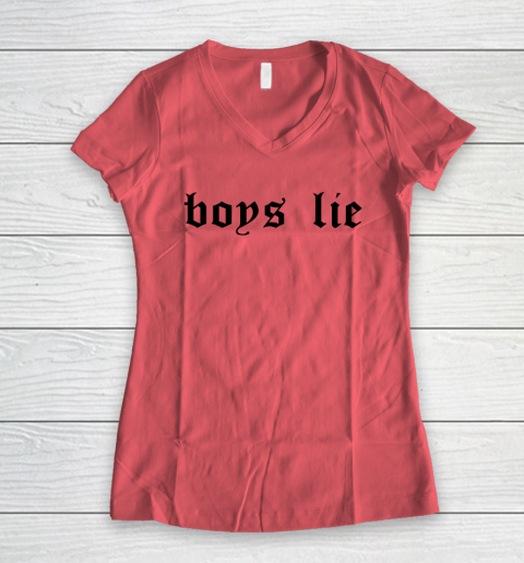 Boys Lie Women's V-Neck T-Shirt 3
