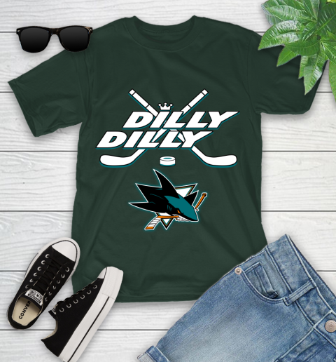 NHL San Jose Sharks Dilly Dilly Hockey Sports Youth T-Shirt 5