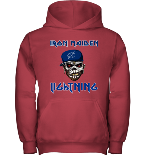 NHL Tampa Bay Lightning Iron Maiden Rock Band Music Hockey Sports mIZXsVtuq0r youth hoodie 43 95 151514 front red