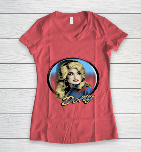 Dolly Parton Western Women's V-Neck T-Shirt 3