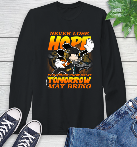 Jacksonville Jaguars NFL Football Mickey Disney Never Lose Hope Long Sleeve T-Shirt