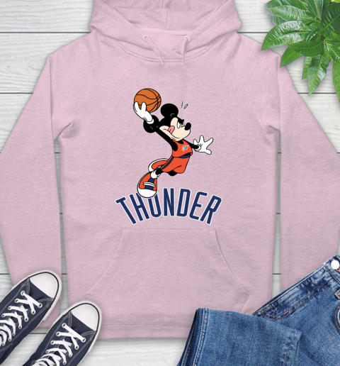 NBA Basketball Oklahoma City Thunder Cheerful Mickey Mouse Shirt Hoodie 10