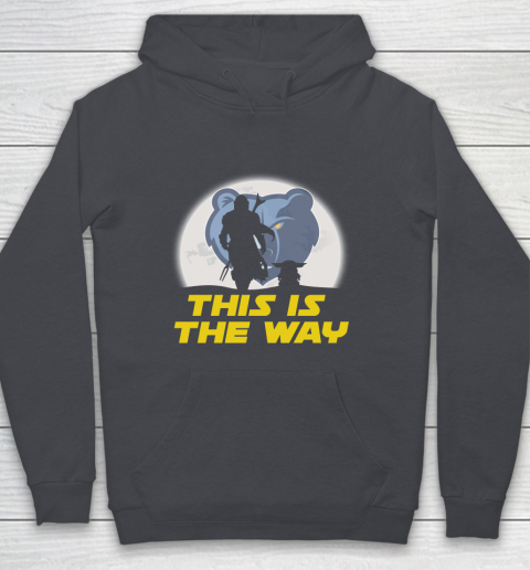 Memphis Grizzlies NBA Basketball Star Wars Yoda And Mandalorian This Is The Way Youth Hoodie 5