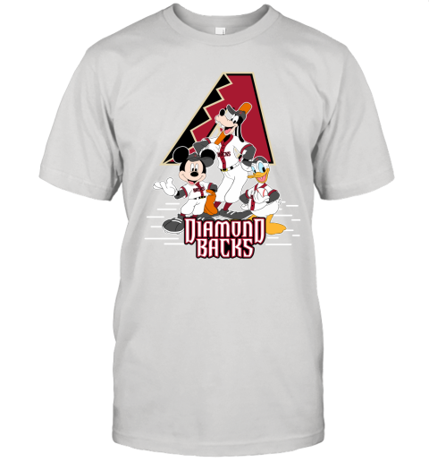 Arizona Diamondbacks Mickey Donald And Goofy Baseball Unisex Jersey Tee
