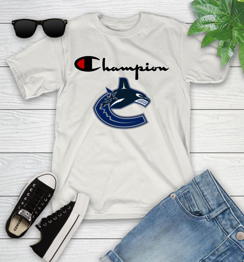NHL Hockey Vancouver Canucks Champion Shirt Youth T-Shirt 11