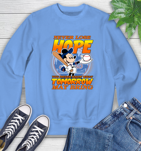 New York Mets MLB Baseball Mickey Disney Never Lose Hope Sweatshirt 11