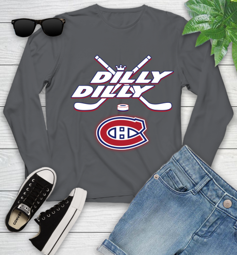NHL Montreal Canadiens Dilly Dilly Hockey Sports Youth Long Sleeve 8