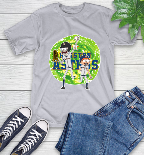 MLB Houston Astros Rick And Morty Commissioner's Trophy Baseball Sports T-Shirt 6