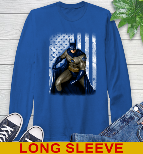 Toronto Maple Leafs NHL Hockey Batman DC American Flag Shirt Long Sleeve T-Shirt 11
