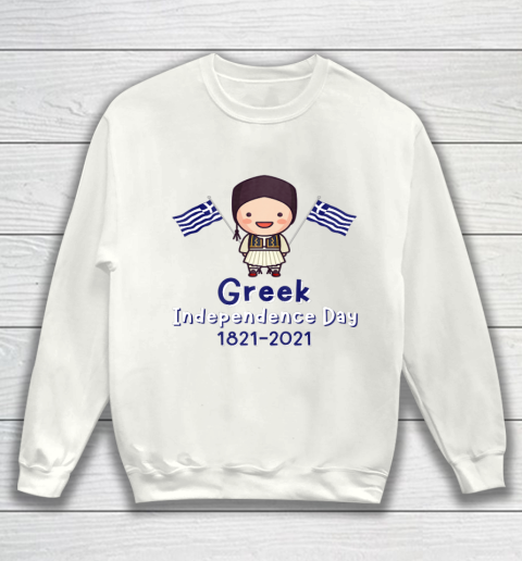 Kids Greek Independence 200th Anniversary Greece for Boys Sweatshirt
