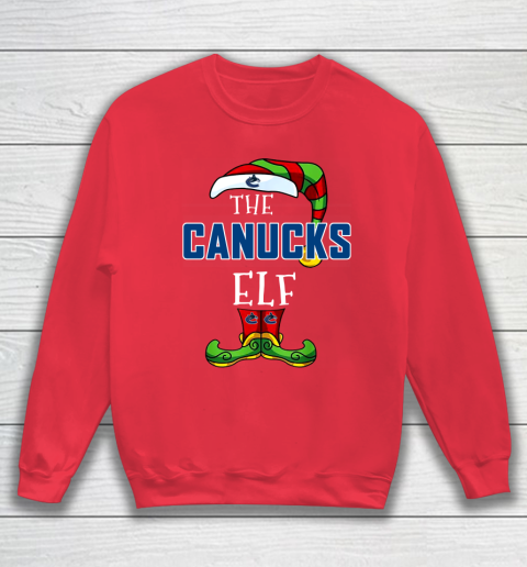 Vancouver Canucks Christmas ELF Funny NHL Sweatshirt 7